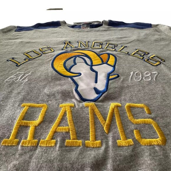 LA RAMS EMBROIDERED LONG SLEEVE SHIRT NFL LOS ANGELES - Picture 2 of 10